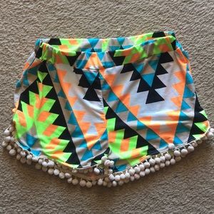 Girls Pom Pom Shorts